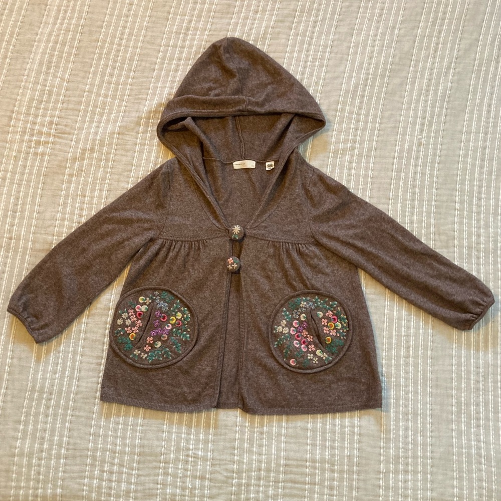 Vintage Sleeping on Snow embroidered cardigan